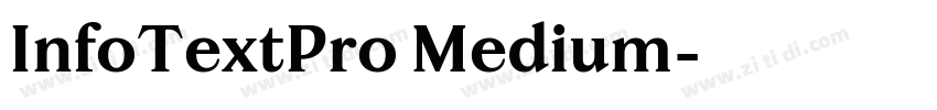InfoTextPro Medium字体转换